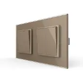 Livolo | Goud | 1+2 | Puls | Wipschakelaar - Bekijk hier!