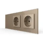 Livolo | Goud | 1+SR+SR | Dimmer | Schakelaar met dubbele