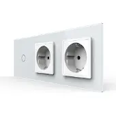 Livolo | Wit | 1+SR+SR | Dimmer | Schakelaar met dubbele