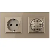 Livolo Bluetooth Speaker | Wandcontactdoos | Goud | .nl