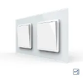 Livolo | Wit | 1+1 | Aan/Uit | Wissel | Wipschakelaar - Bekijk hier!