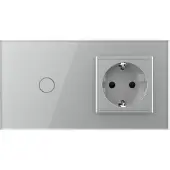 Livolo Schakelaar met Wandcontactdoos | Grijs | .nl | Bekijk hier!