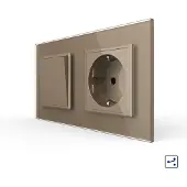 Livolo | Goud | 1+SR | Aan/Uit | Wissel | Wipschakelaar met