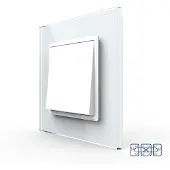 Livolo | Wit | 1 | Aan/Uit | Kruis | Wipschakelaar - Bekijk hier!