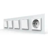 Livolo | Wit | 2+2+2+2+SR | Aan/Uit | Wipschakelaar met
