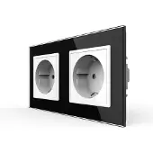 Livolo Wandcontactdoos | Zwart/Wit | 2-Voudig Stopcontact | Bekijk hier!