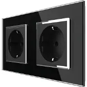 Livolo Wandcontactdoos | Chrome Frame | | Zwart | Bekijk hier!