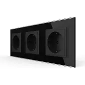 Livolo Wandcontactdoos | Zwart | 3-voudig Stopcontact | Bekijk hier! |