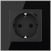 Livolo | Zwart | SR | Wandcontactdoos + USB-C oplader - Bekijk hier!