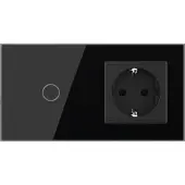 Livolo Schakelaar met Wandcontactdoos | Zwart | .nl | Bekijk hier!