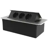 Livolo | Zilver | 3 | Pop-Up Stekkerdoos | Push | Inbouw |
