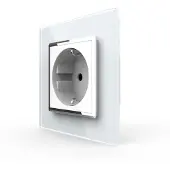 Livolo Wandcontactdoos | Wit | Stopcontact | Chrome frame | Bekijk hier!