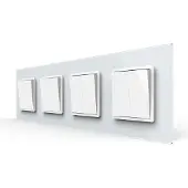 Livolo | Wit | 1+1+2+2 | Aan/Uit | Wipschakelaar - Bekijk hier!