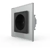 Livolo Wandcontactdoos | Grijs/Zwart | Stopcontact | Bekijk hier! | .nl