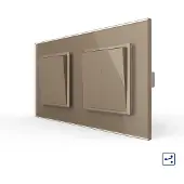 Livolo | Goud | 1+2 | Aan/Uit | Wissel | Wipschakelaar - Bekijk hier!