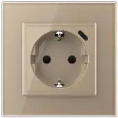 Livolo | Goud | SR | Wandcontactdoos + USB-C oplader - Bekijk hier!