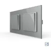Livolo | Grijs | 1+2 | Aan/Uit | Wissel | Wipschakelaar - Bekijk hier!