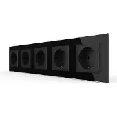 Livolo Wandcontactdoos | Zwart | 5-voudige Stopcontact | Bekijk hier |