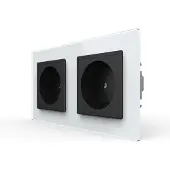 Livolo Wandcontactdoos | Wit/Zwart | 2-Voudig Stopcontact | Bekijk hier!