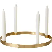 Ferm Living Circle kaarsenhouder messing groot