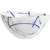 Kosta Boda Contrast Schaal Wit - Wit - Voor Binnen - Staand