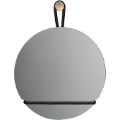 Design House Stockholm Lasso spiegel rond Helder-zwart