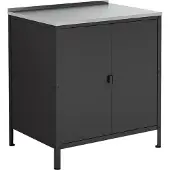 Casa.pro Kast Bolognano voor buiten 92x80x50 cm zwart mat