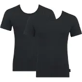 Sloggi 24/7 T-shirt ronde hals 2-pack zwart | Maat M | Zwart