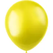 Folat Ballonnen Radiant Zesty Yellow Metallic 33cm - 50 stuks | (metallic radiant zesty yellow)
