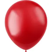 Folat Ballonnen Radiant Fiery Red Metallic 33cm - 50 stuks (metallic radiant fiery red)