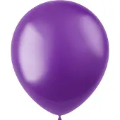 Folat ballonnen metallic 33 cm latex paars 100 stuks