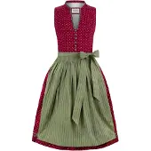 Stockerpoint Dirndl olijfgroen / bordeaux