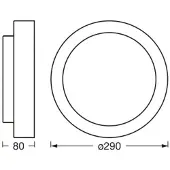 Ledvance 4 X LED Armatuur | ORBIS MADRID 290 mm 2XE27 WT