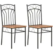vidaXL Eetkamerstoelen 2 st MDF bruin
