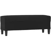 vidaXL Bankje 100x35x41 cm kunstleer zwart