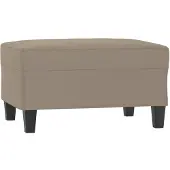 vidaXL Voetenbank 70x55x41 cm microvezelstof taupe