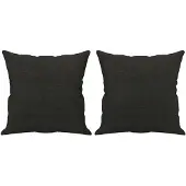 vidaXL Sierkussens 2 st 40x40 cm stof zwart