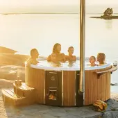 Skargards Hot Tubs Skargards Rojal DualBurn 220 Parelwit (Voor 8-10 personen)