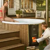Skargards Hot Tubs Skargards Rojal 190 DualBurn Parelwit (Voor 5-7 personen)