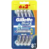Gillette Blue 3 Comfort 8 stk.