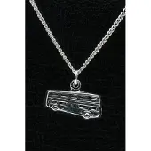 MOOYE ® - Collectie Zilveren Autobus ketting hanger