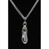 MOOYE ® - Collectie Zilveren Voetbalschoen ketting hanger - groot
