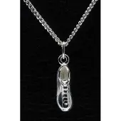 MOOYE ® - Collectie Zilveren Voetbalschoen ketting hanger - groot 2