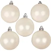 Packlinq Kerstballen, d 6 cm, wit, parelmoer, 20 stuk/ 1 doos