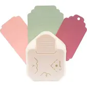 Vaessen creative Pons - Hoekpons en 3 in 1 Label Pons Geschulpt - Ivoor