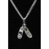 MOOYE ® - Collectie Zilveren Voetbalschoenen ketting hanger - klein