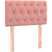 vidaXL Hoofdbord 80x7x78/88 cm fluweel roze