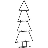 vidaXL Kerstdecoratie kerstboom 90 cm metaal zwart