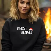 B&C Foute kersttrui- Kerst bengel- zwarte dames sweater- Maat M