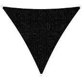 Brandplaza Schaduwdoek Sunfighters triangle | Brandplaza kunststof zwart 500x500 cm zonneschermen | NADUVI